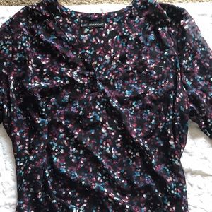 Plus Size Quarter Length Sleeve Blouse